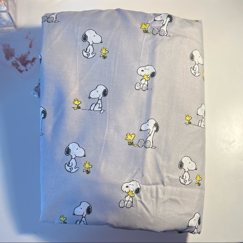 Snoopy Queen Size Flat Sheet